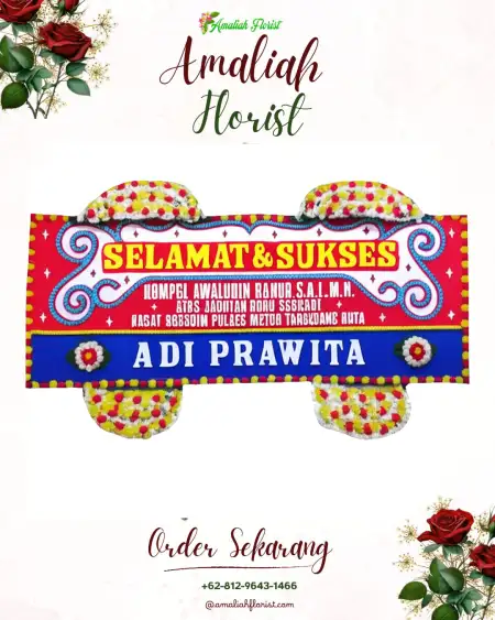 Papan Bunga Ucapan Selamat Srimenanti