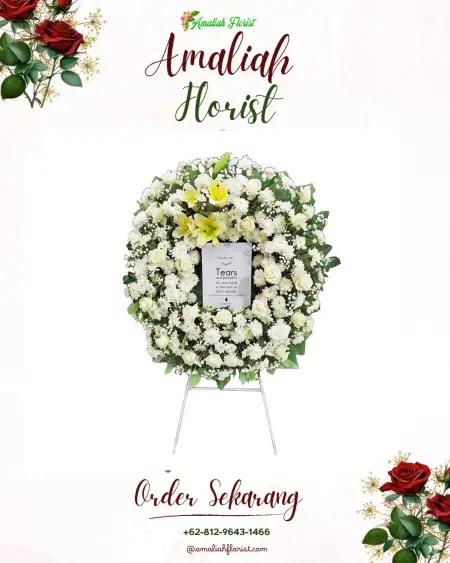 Krans Bunga Duka Srimenanti